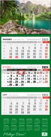 Opakowanie Kalendarz 2024 trójdzielny premium Morskie Oko KT2-V.45