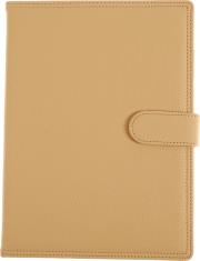 Opakowanie Kalendarz 2024 tygodniowy B5 z zapięciem flower ekoskóra kremowy