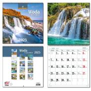Opakowanie Kalendarz 2025 30x60 13 planszowy Woda