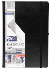 Kalendarz 2025 A4 dzienny Jazz czarny. Wydawca: ELEFANT. Dadada.pl Opakowanie Kalendarz 2025 A4 dzienny Jazz czarny