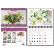 Opakowanie Kalendarz 2025 A4 terminarz 13 plansz Kwiaty