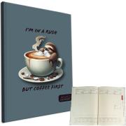 Opakowanie Kalendarz 2025 A4 tygodniowy Leniwiec Kawa