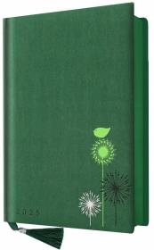 Opakowanie Kalendarz 2025 A5 dzienny kobiecy zielony