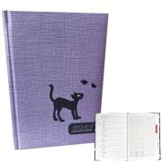Kalendarz 2025 A5 tygodniowy Kot w śliwce. Wydawca: EV-Corp. Dadada.pl Opakowanie Kalendarz 2025 A5 tygodniowy Kot w śliwce