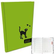 Kalendarz 2025 A5 tygodniowy Kot w zieleni. Wydawca: EV-Corp. Dadada.pl Opakowanie Kalendarz 2025 A5 tygodniowy Kot w zieleni