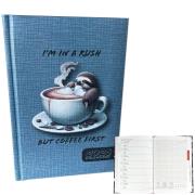 Kalendarz 2025 A5 tygodniowy Leniwiec Kawa. Wydawca: EV-Corp. Dadada.pl Opakowanie Kalendarz 2025 A5 tygodniowy Leniwiec Kawa