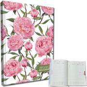 Opakowanie Kalendarz 2025 A5 tygodniowy rozkładówka peonie