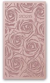 Okładka książki Kalendarz 2025 A6 tyg vivella relief PUDROWY RÓŻ