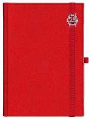 Opakowanie Kalendarz 2025 B6 dzienny Cross z gumką czerwony