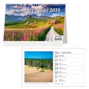 Kalendarz 2025 Biurkowy Krajobrazy Polski tygodniowy. Wydawca: Helma 365. Dadada.pl Opakowanie Kalendarz 2025 Biurkowy Krajobrazy Polski tygodniowy