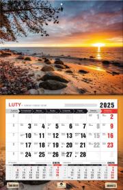 Okładka książki Kalendarz 2025 jednodzielny 3XL Plaża Orłowo