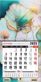 Okładka książki Kalendarz 2025 jednodzielny mini z mag. Abstrakcja