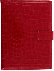 Opakowanie Kalendarz 2025 Krokodyl A5 dzienny z zapięciem czerwony