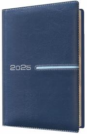 Opakowanie Kalendarz 2025 książkowy A5 tygodniowy niebieski