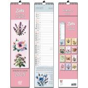 Opakowanie Kalendarz 2025 paskowy 13 planszowy Zioła