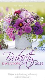 Kalendarz 2025 Reklamowy Bukiety kwiatów. Autor: x. Dadada.pl Okładka książki Kalendarz 2025 Reklamowy Bukiety kwiatów