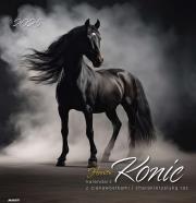 Okładka książki Kalendarz 2025 ścienny albumowy Konie