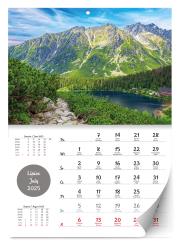 Kalendarz 2025 ścienny Lux Tatry i góry. Wydawca: Kalpol. Dadada.pl Opakowanie Kalendarz 2025 ścienny Lux Tatry i góry