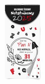Opakowanie Kalendarz 2025 ścienny notatnikowy