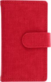 Opakowanie Kalendarz 2025 Sztruks B6 dzienny z zapięciem czerwony