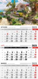 Opakowanie Kalendarz 2025 Trójdzielny ekonomiczny Romantico