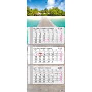 Opakowanie Kalendarz 2025 trójdzielny główka płaska Malediwy