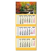 Opakowanie Kalendarz 2025 trójdzielny LUX gł. wypukły Jesień
