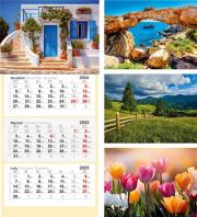 Okładka książki Kalendarz 2025 trójdzielny mix