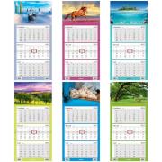 Opakowanie Kalendarz 2025 trójdzielny mix HELMA