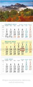 Kalendarz 2025 trójdzielny Pieniny. Autor: x. Dadada.pl Okładka książki Kalendarz 2025 trójdzielny Pieniny