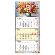 Opakowanie Kalendarz 2025 trójdzielny płaska główka bukiet