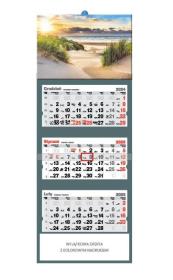 Opakowanie Kalendarz 2025 trójdzielny zachód nad Bałtykiem