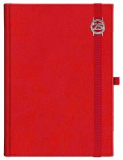 Opakowanie Kalendarz A5 tygodniowy Cross z gumką z azurową datówka Czerwony