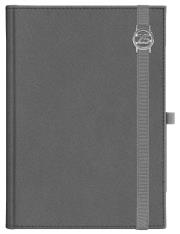 Opakowanie Kalendarz A5 tygodniowy z notesem Cross z gumką z azurową datówka Srebrny