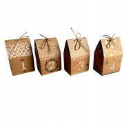 Opakowanie Kalendarz adwentowy domki craft 24szt