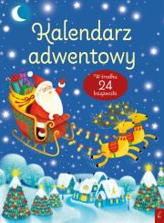 Kalendarz adwentowy niebieski. Autor: Opracowanie zbiorowe. Dadada.pl Okładka książki Kalendarz adwentowy niebieski
