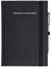 Okładka książki Kalendarz akademicki A5 tyg Cross z gumką czarny