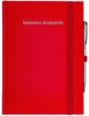 Okładka książki Kalendarz akademicki A5 tyg Cross z gumką czerwony