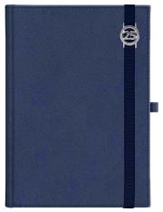 Opakowanie Kalendarz B5 dzienny Cross z gumką z azurową datówka Granat
