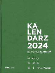 Kalendarz Create Yourself 2024. Autor: Mateusz Grzesiak. Dadada.pl Okładka książki Kalendarz Create Yourself 2024
