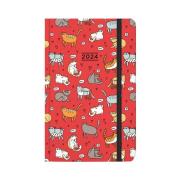 Opakowanie Kalendarz kieszonkowy 2024 Śmieszne koty ALBI