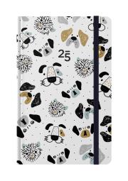 Kalendarz kieszonkowy 2025 T Psy ALBI. Wydawca: Albi. Dadada.pl Opakowanie Kalendarz kieszonkowy 2025 T Psy ALBI