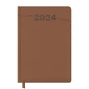 Kalendarz książkowy 2024 A5 brązowy EASY. Wydawca: Easy Stationery. Dadada.pl Opakowanie Kalendarz książkowy 2024 A5 brązowy EASY