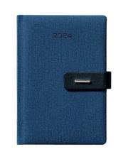 Opakowanie Kalendarz książkowy 2024 A5 dzienny magnes nieb.