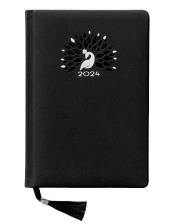 Opakowanie Kalendarz książkowy 2024 kobiecy A5 dzienny czarny