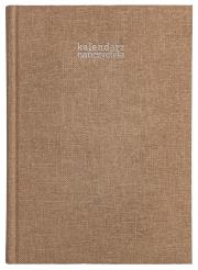 Opakowanie Kalendarz naucz. 2023/24 A5 tyg. Len beżowy