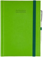 Okładka książki Kalendarz naucz. 2024/2025 A5 D gumka seledyn