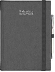 Okładka książki Kalendarz naucz. 2024/2025 A5 tyg. gumka czarny