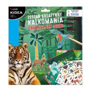 Opakowanie Kalkomania - zestaw kreatywny Zwierzęta KIDEA