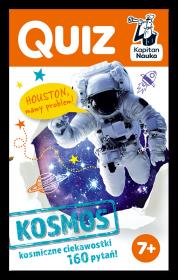 Kapitan Nauka. Quiz Kosmos. Autor: Milena Ratajczak. Dadada.pl Okładka książki Kapitan Nauka. Quiz Kosmos
